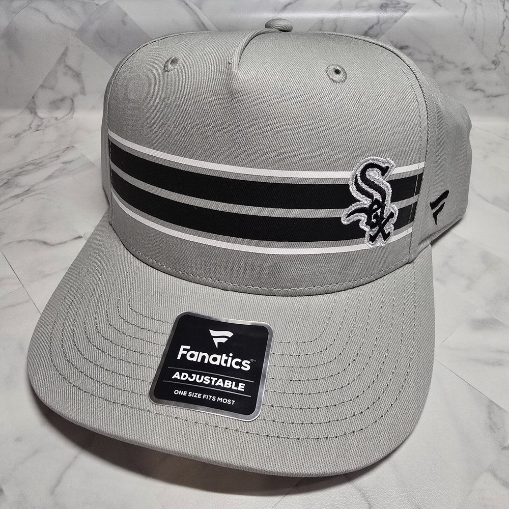 Chicago White Sox Fanatics Foul Ball A-Frame Adjustable Hat - Stone‎ BRAND NEW